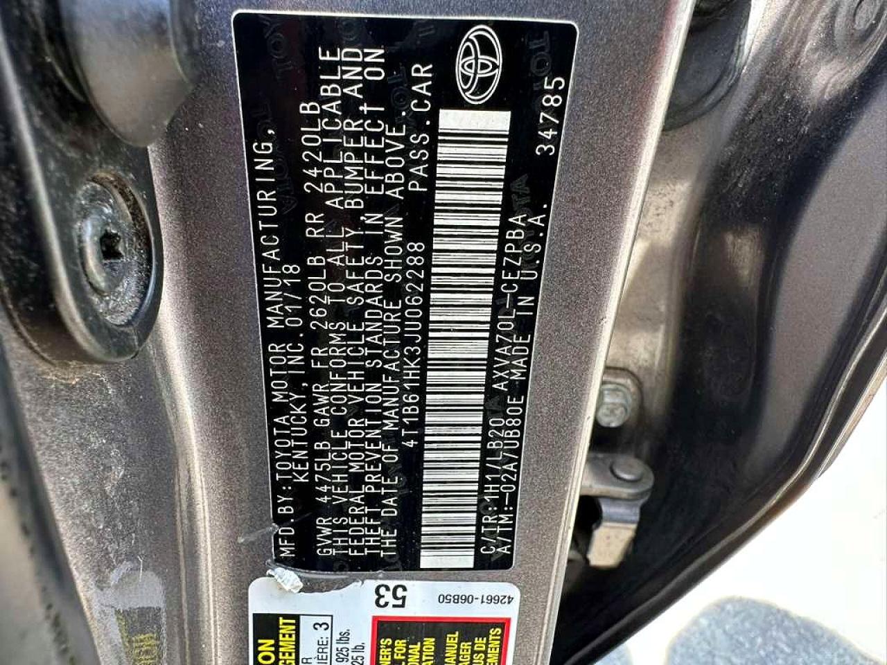 Toyota Camry Xse