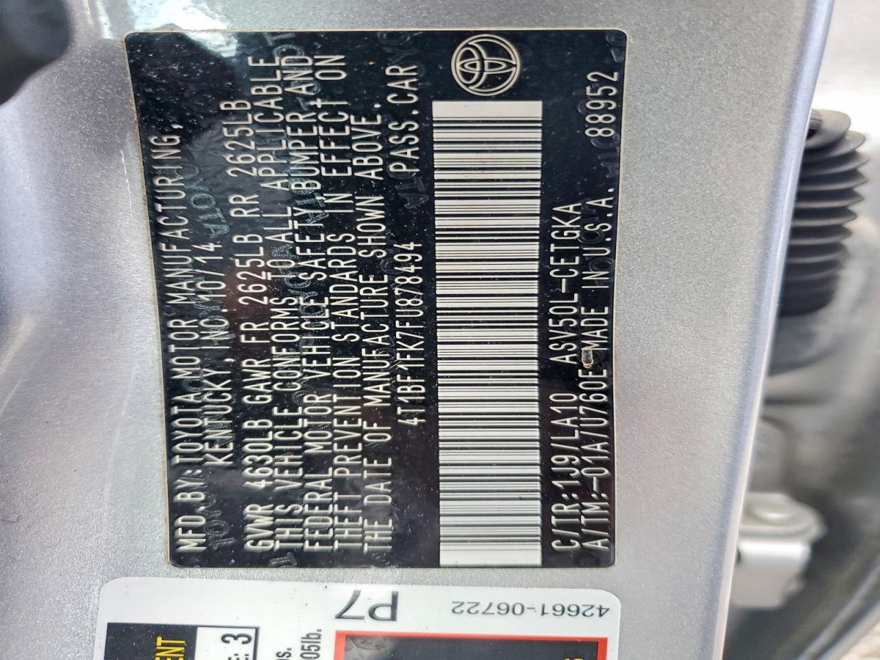 Toyota Camry Xle