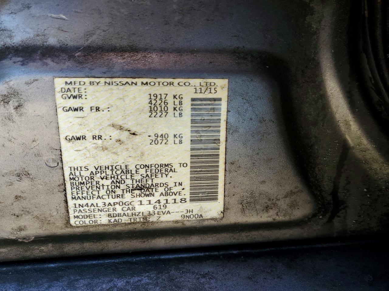 Nissan Altima 2.5 Sr