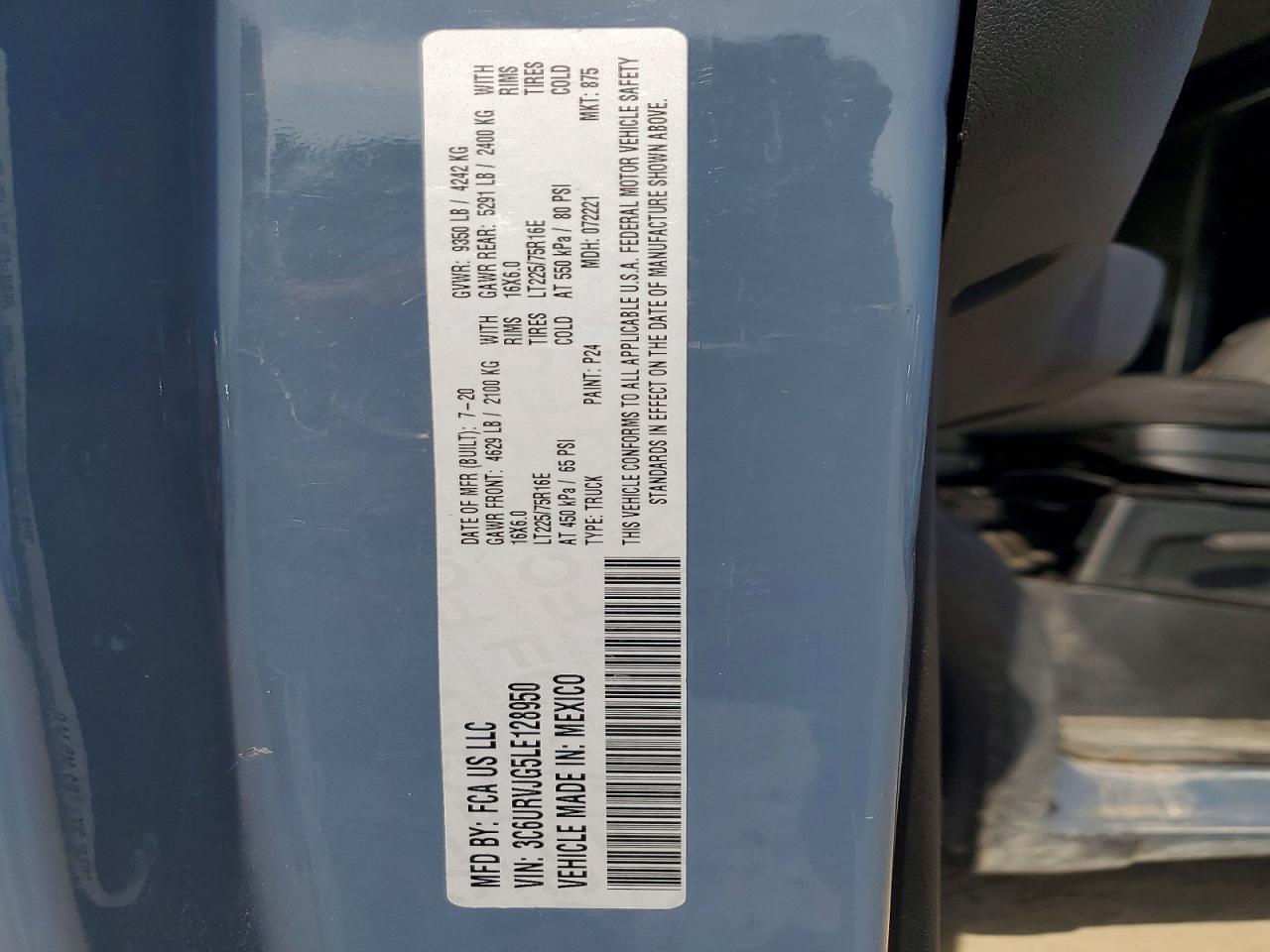 Ram Promaster 1500 High