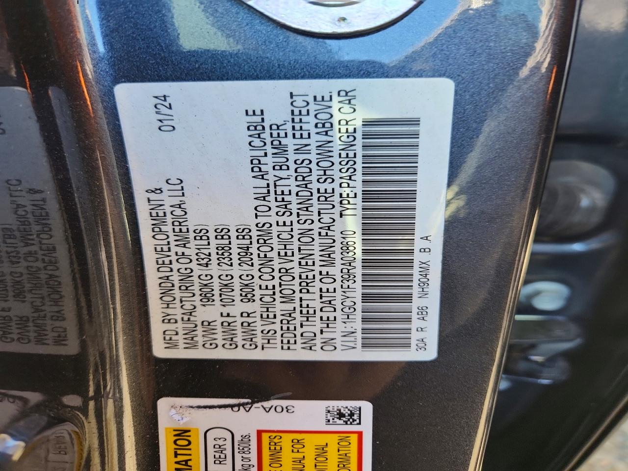 Honda Accord Ex
