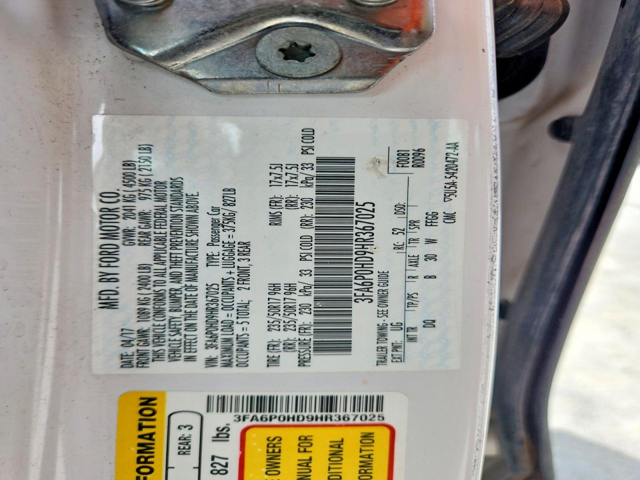 Ford Fusion Se