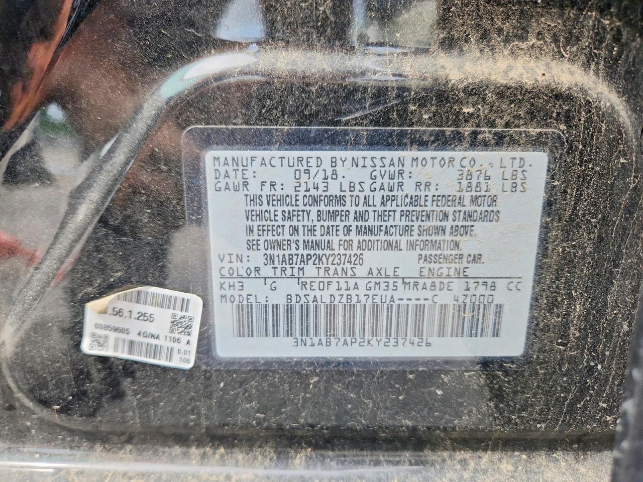Nissan Sentra Sv