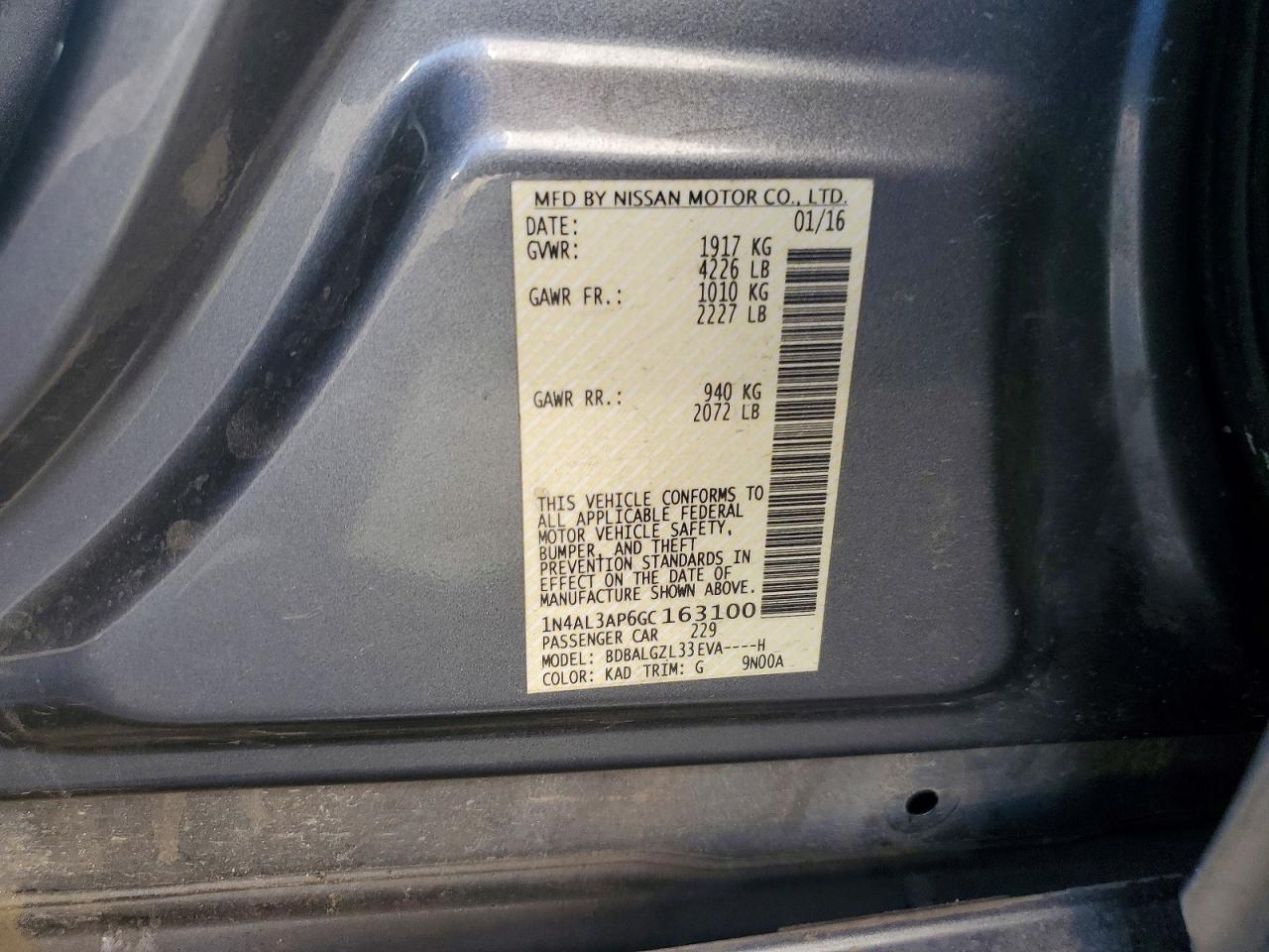 Nissan Altima 2.5 S