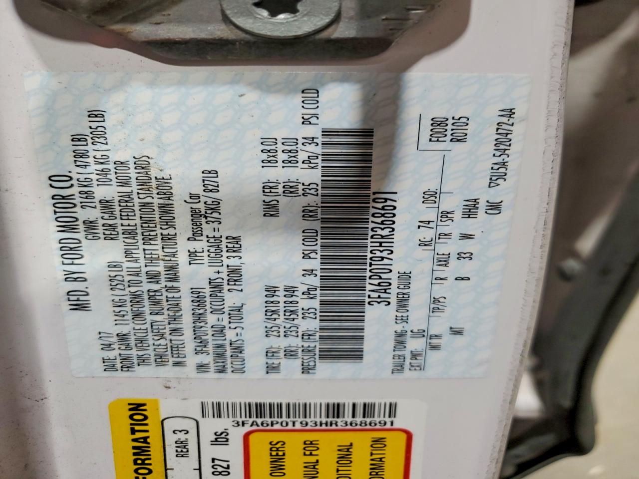 Ford Fusion Se