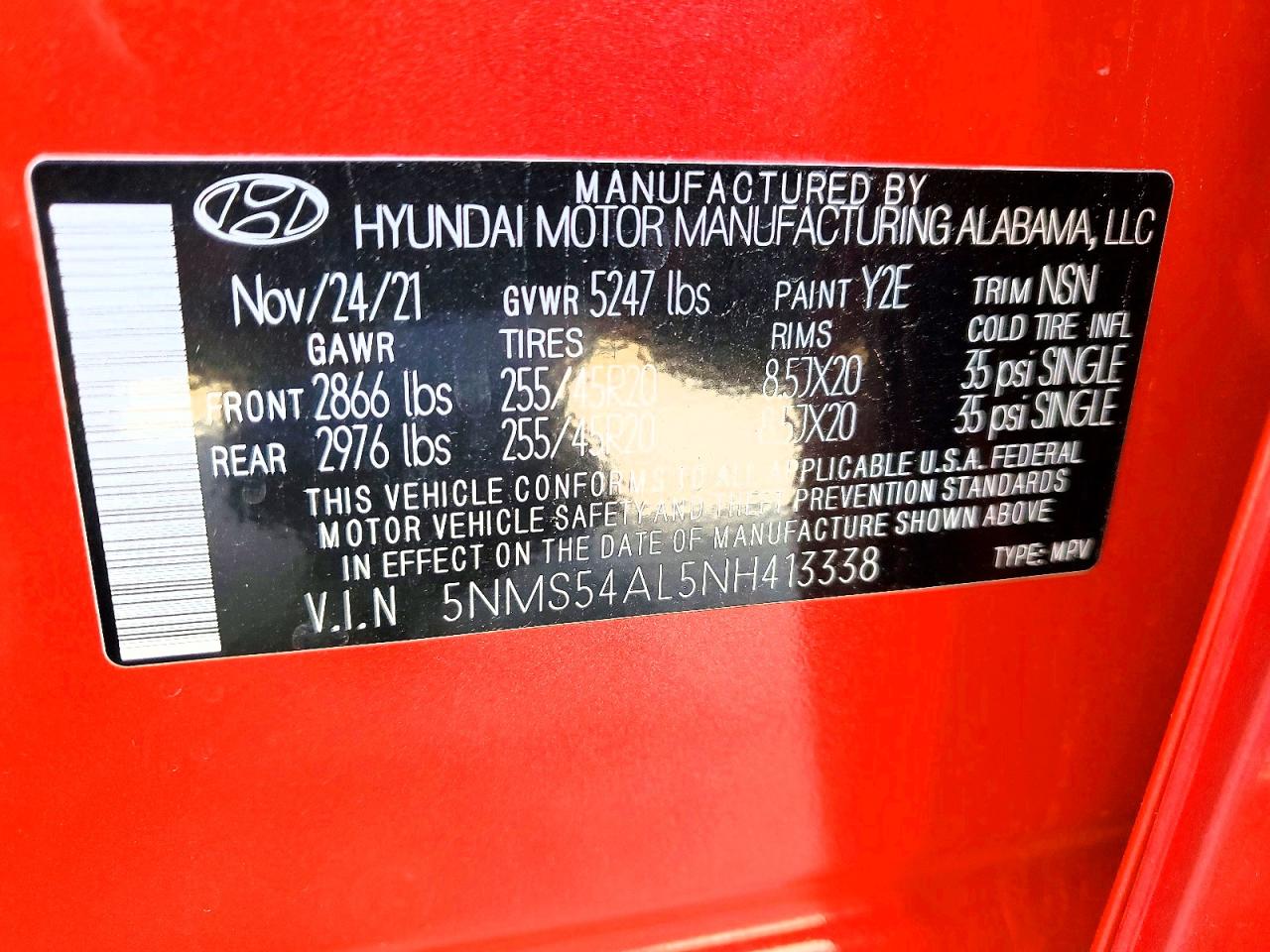 Hyundai SANTA FE Calligraphy