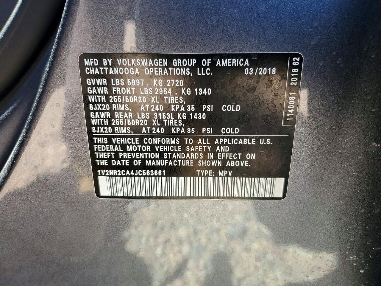 Volkswagen Atlas Sel Premium