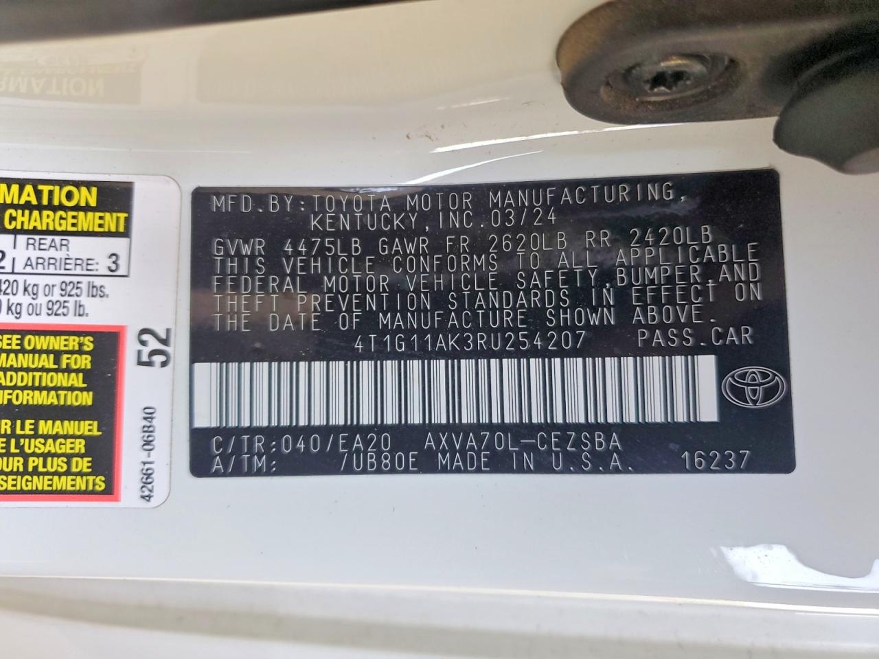 Toyota Camry Se