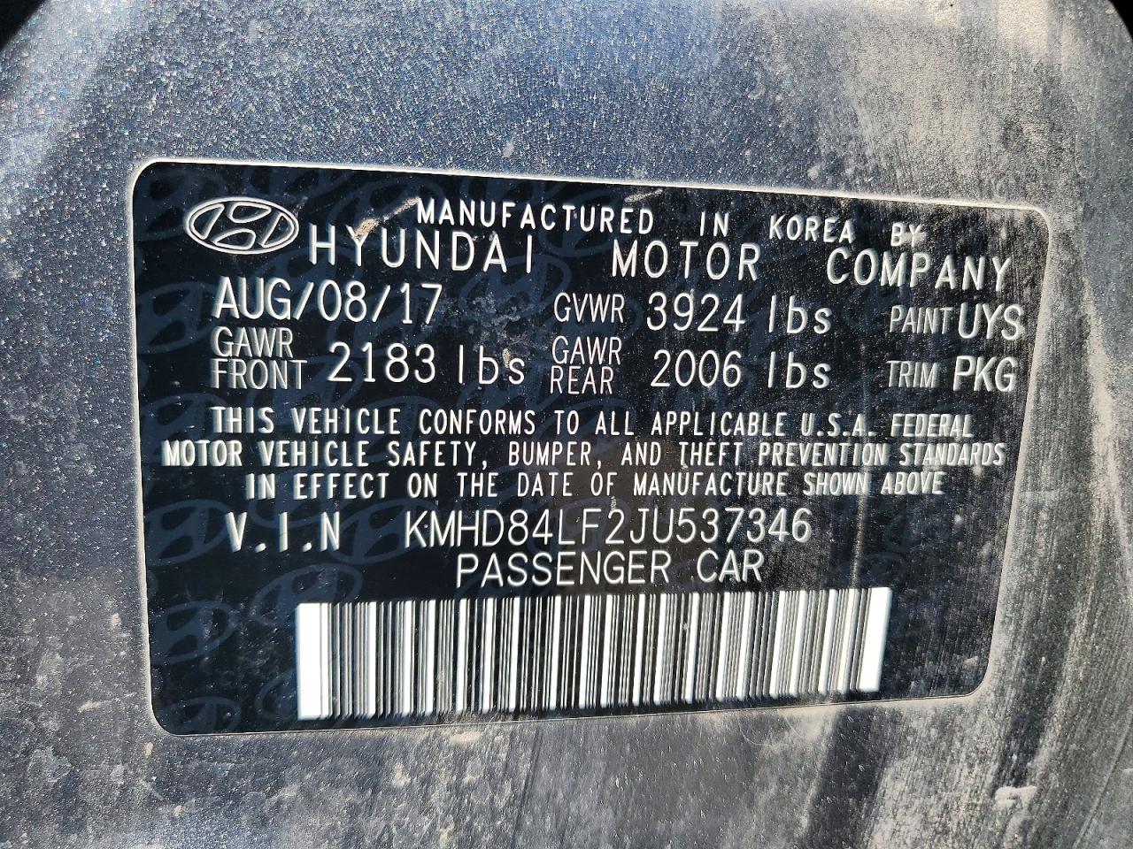 Hyundai ELANTRA Sel