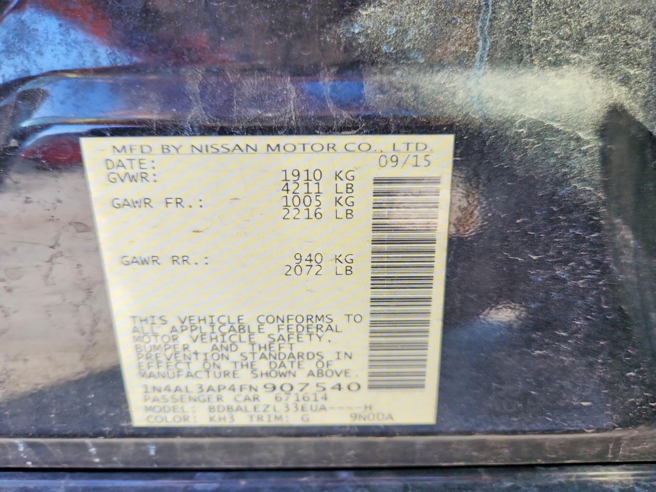 Nissan Altima 2.5 S