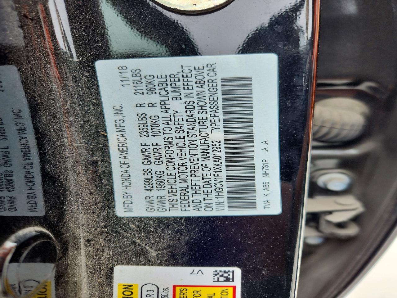 Honda Accord Lx
