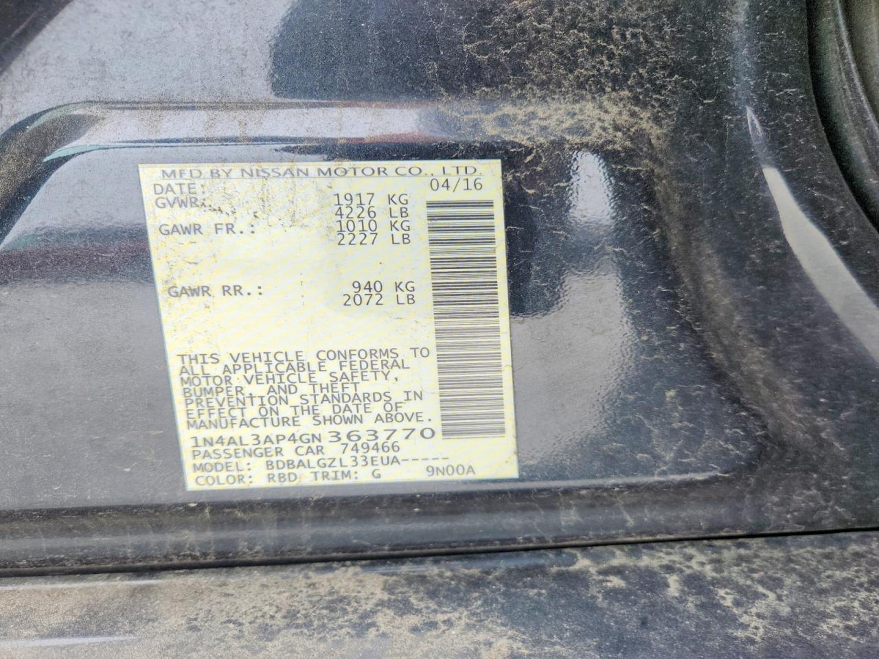 Nissan Altima 2.5 S