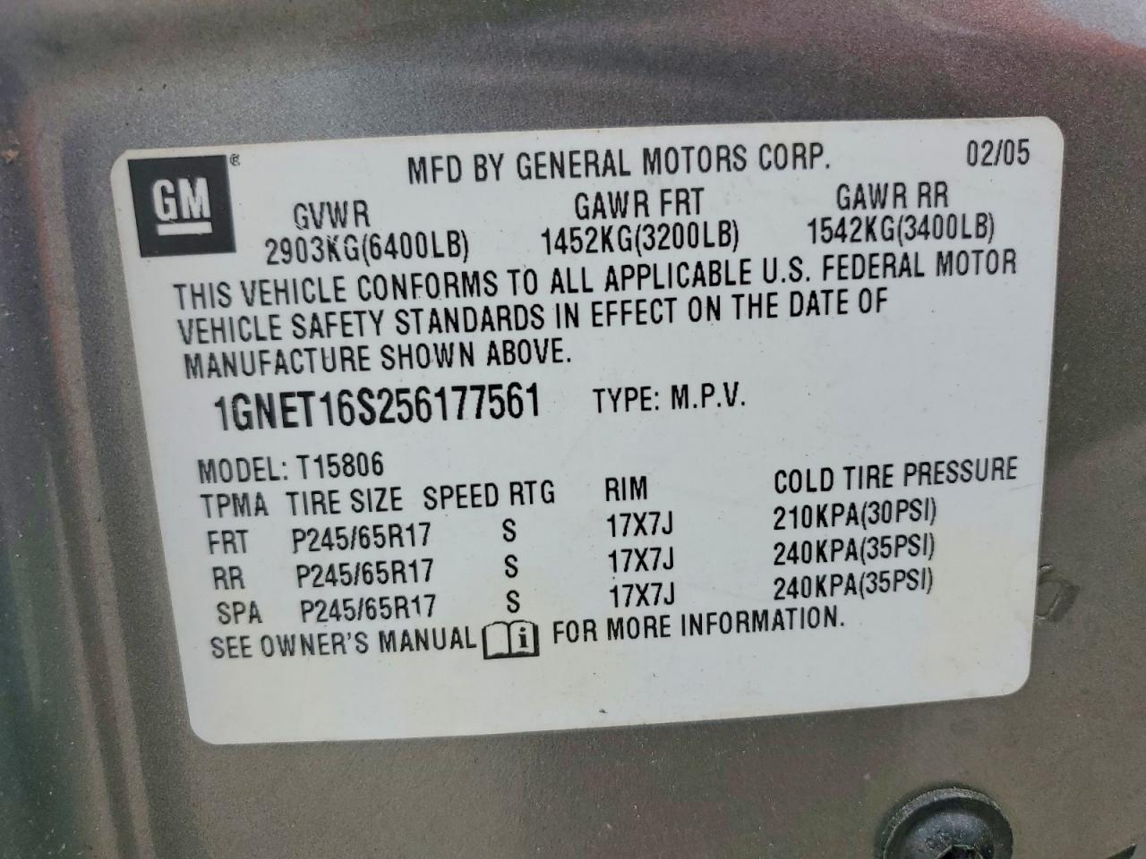 Chevrolet Trailblazer Ext Ls