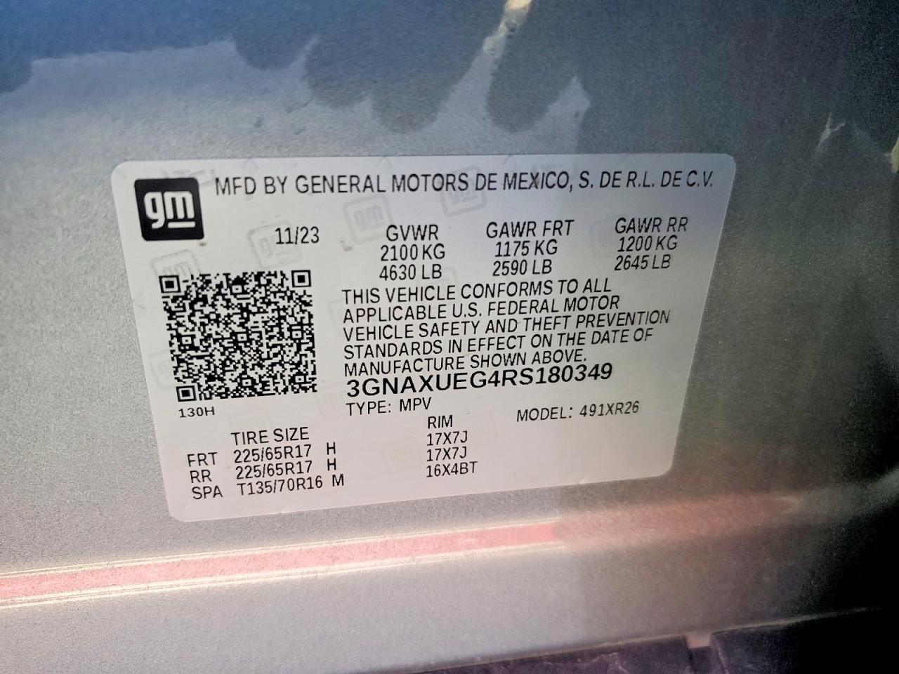 Chevrolet Equinox Lt