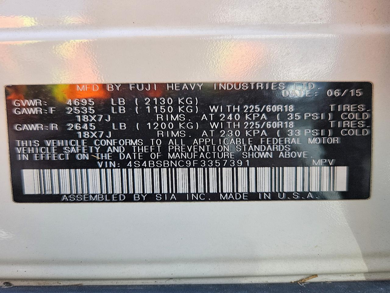 Subaru Outback 2.5i Limited