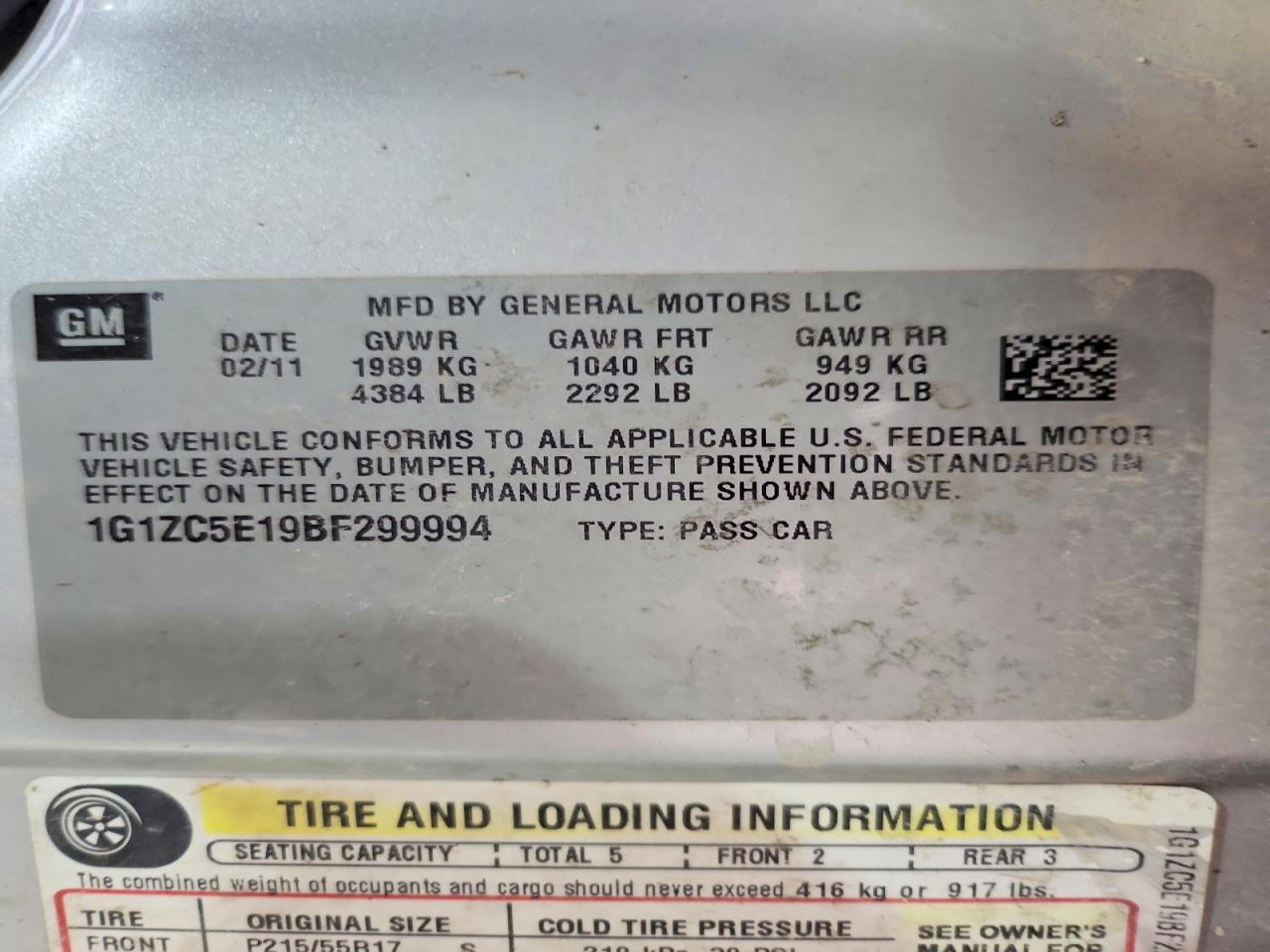 Chevrolet Malibu 1lt