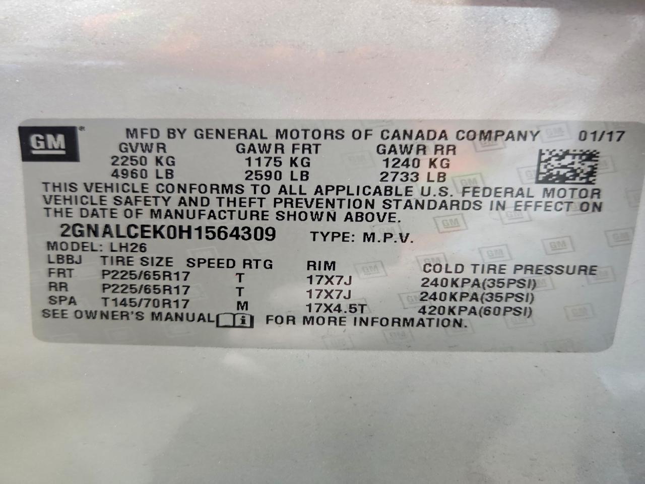 Chevrolet Equinox Lt
