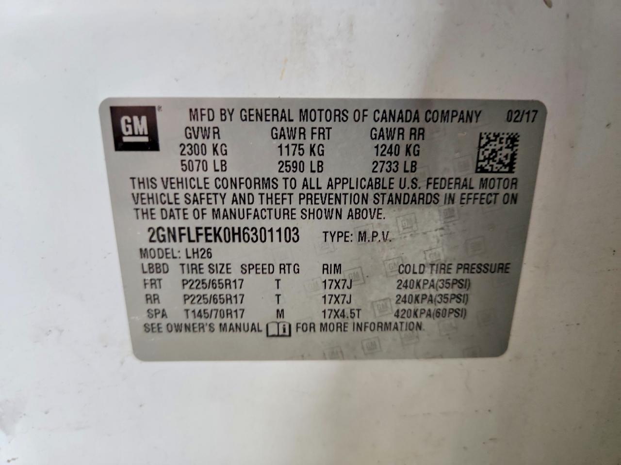 Chevrolet Equinox Lt