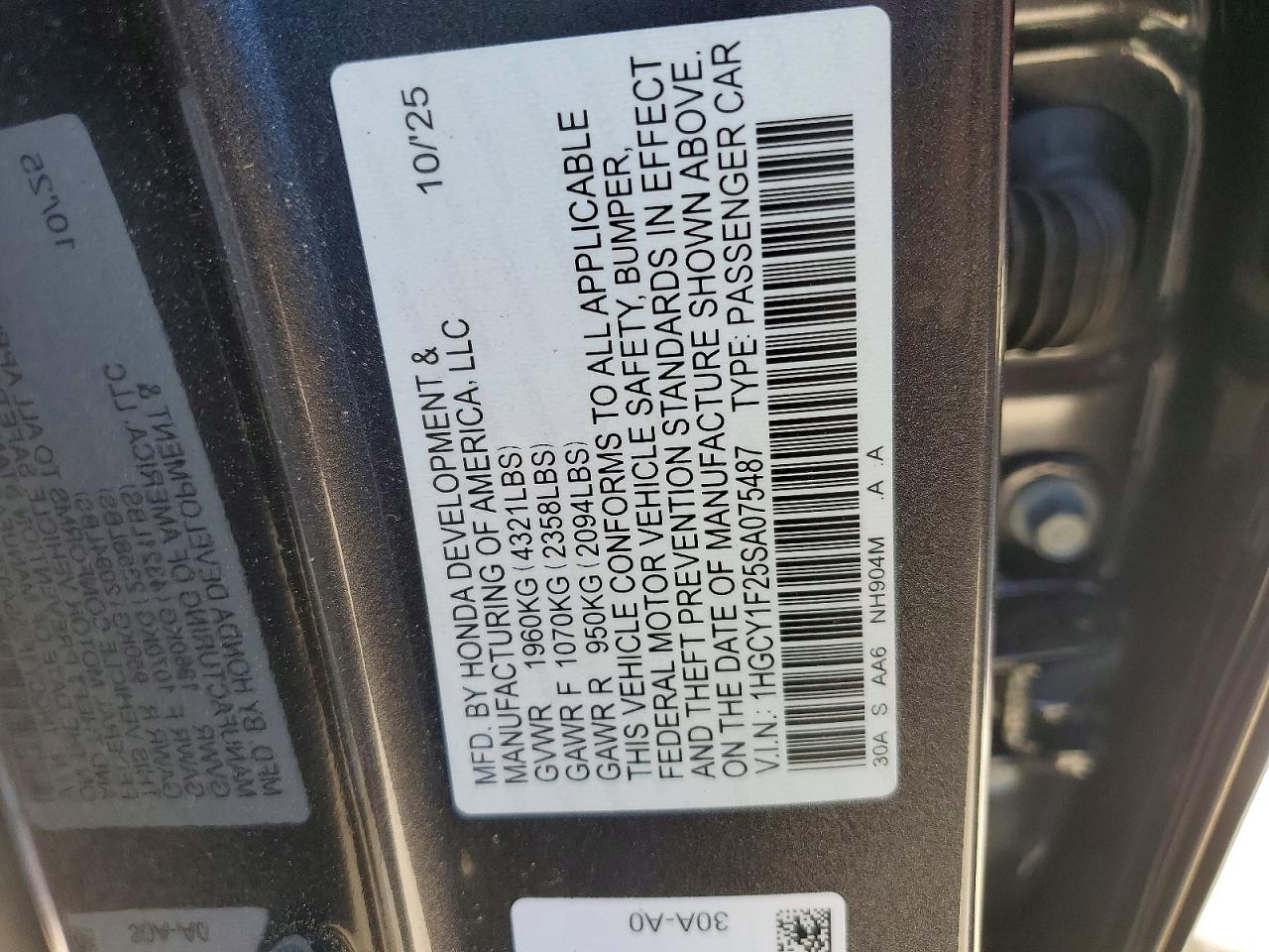 Honda Accord Lx