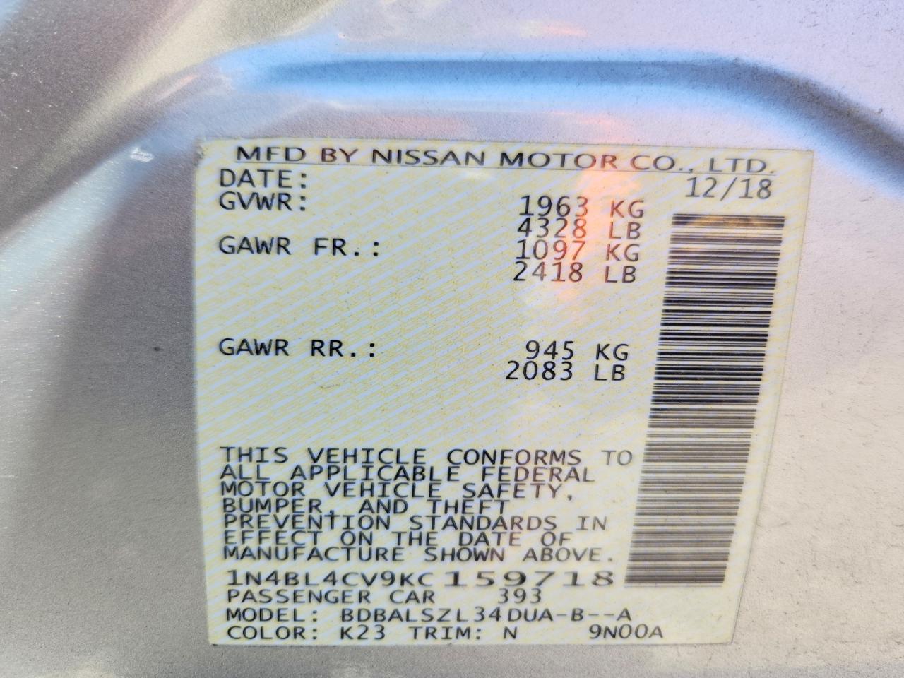 Nissan Altima Sr