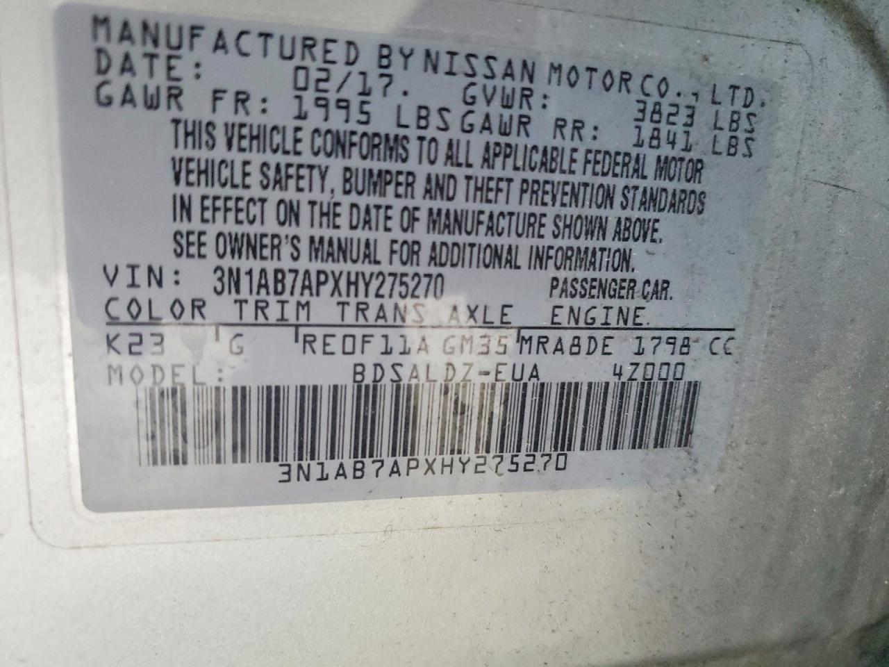 Nissan Sentra Sv