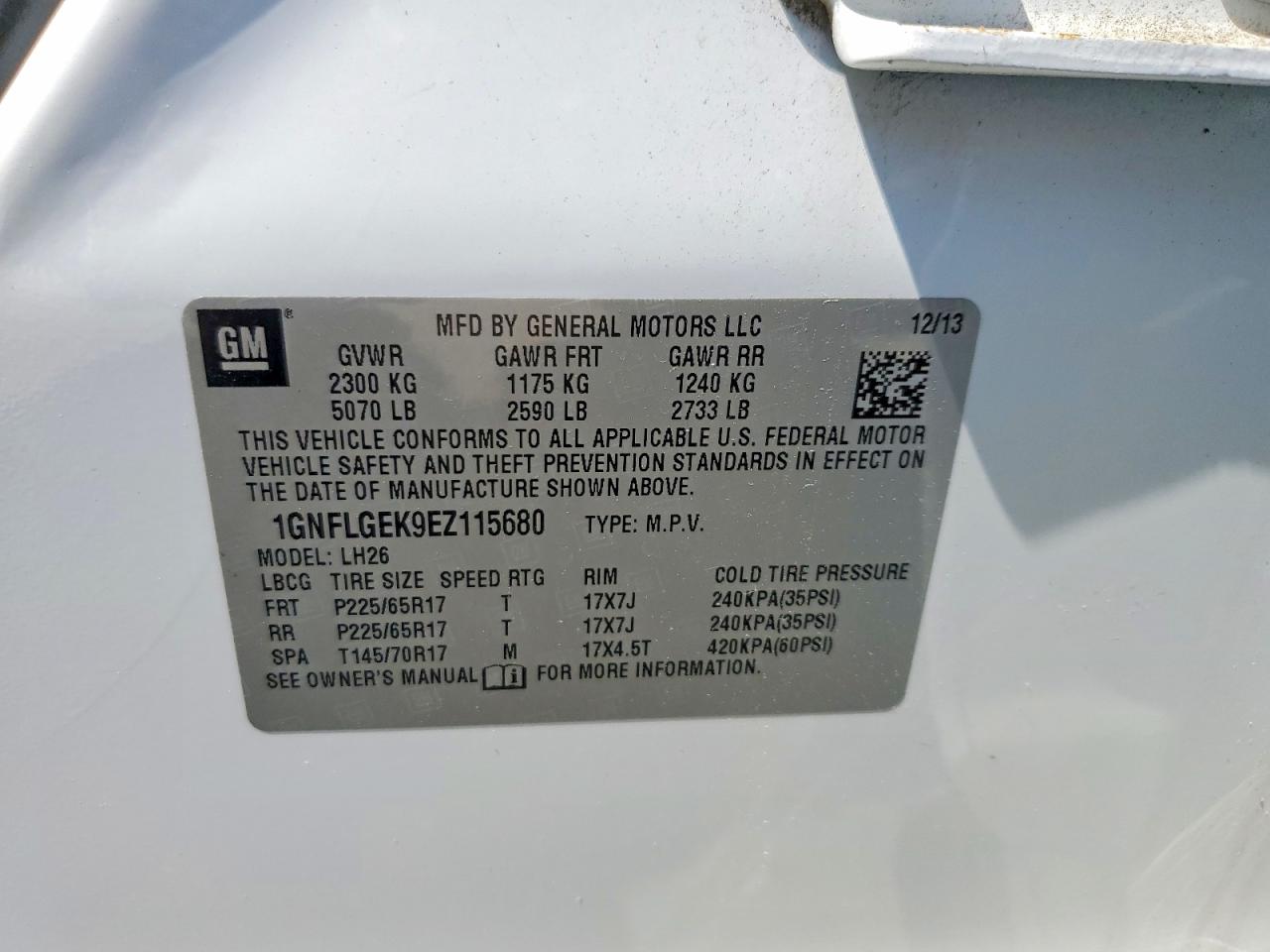 Chevrolet Equinox Lt