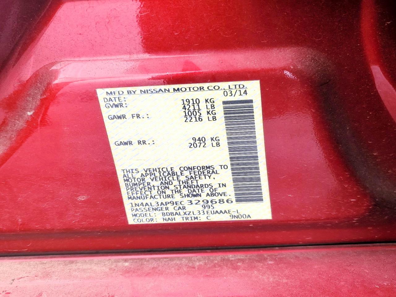 Nissan Altima 2.5 Sl