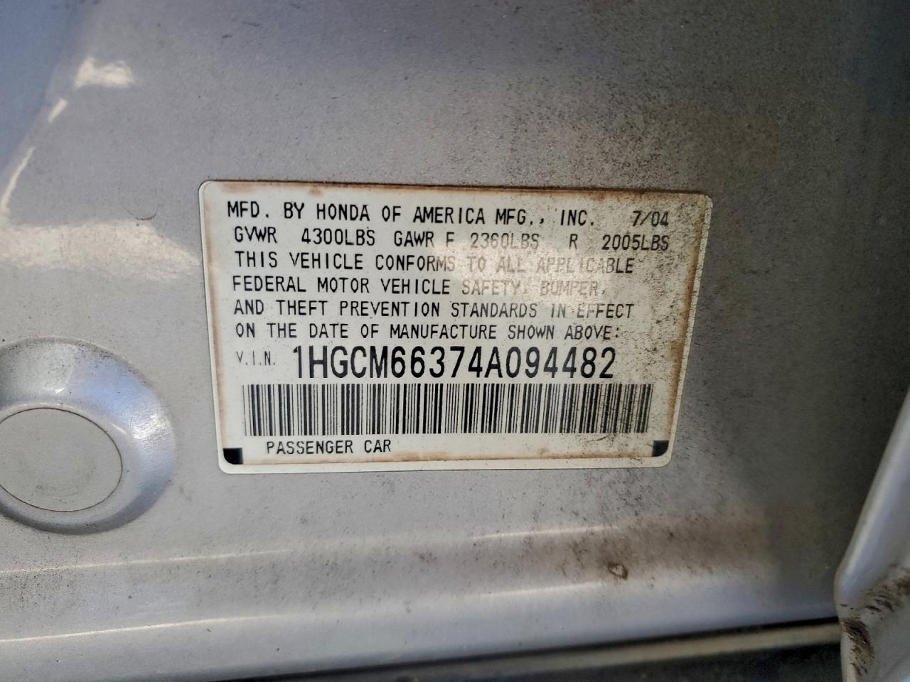 Honda Accord Lx