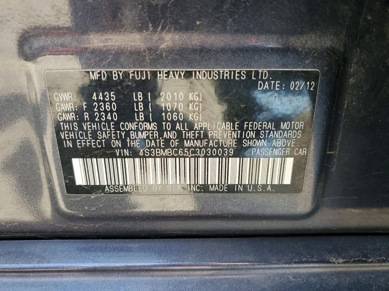 Subaru Legacy 2.5i Premium