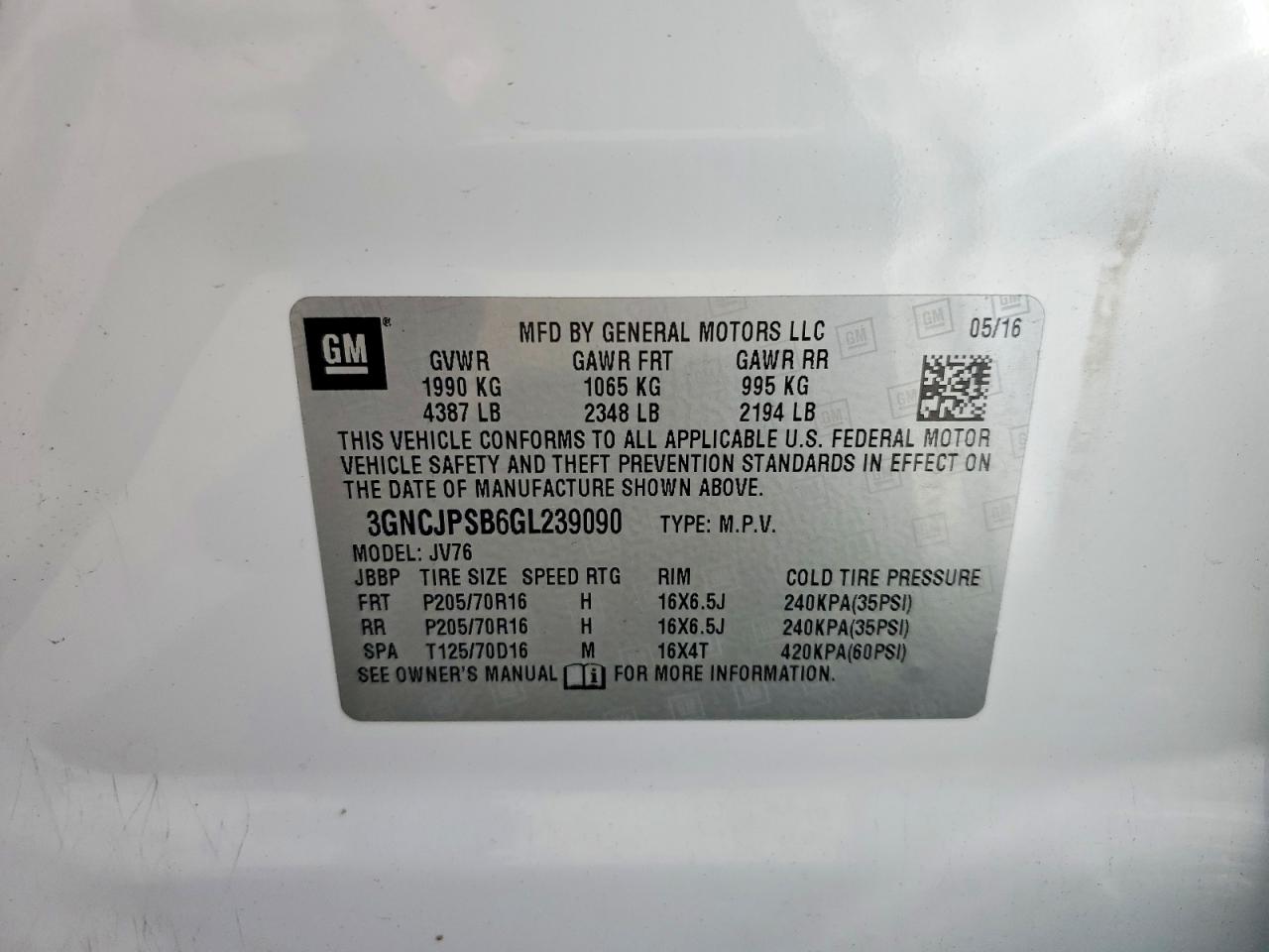 Chevrolet Trax 1lt