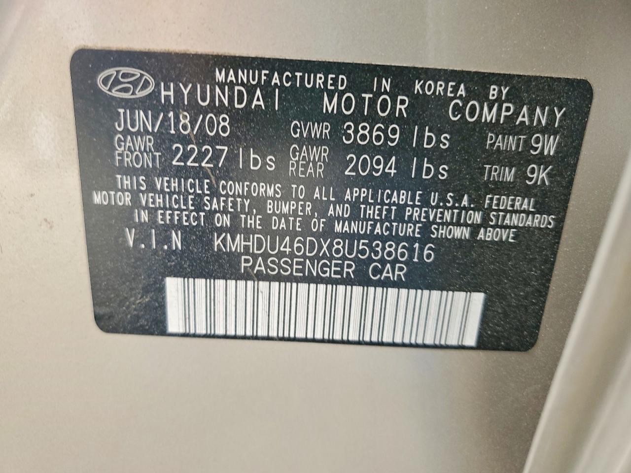 Hyundai ELANTRA Gls