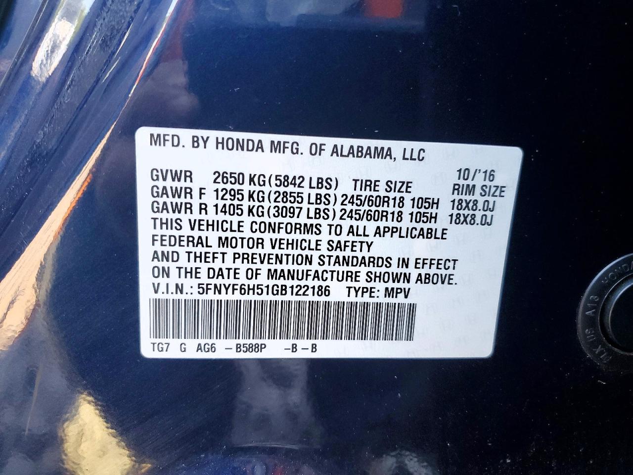 Honda Pilot Exl