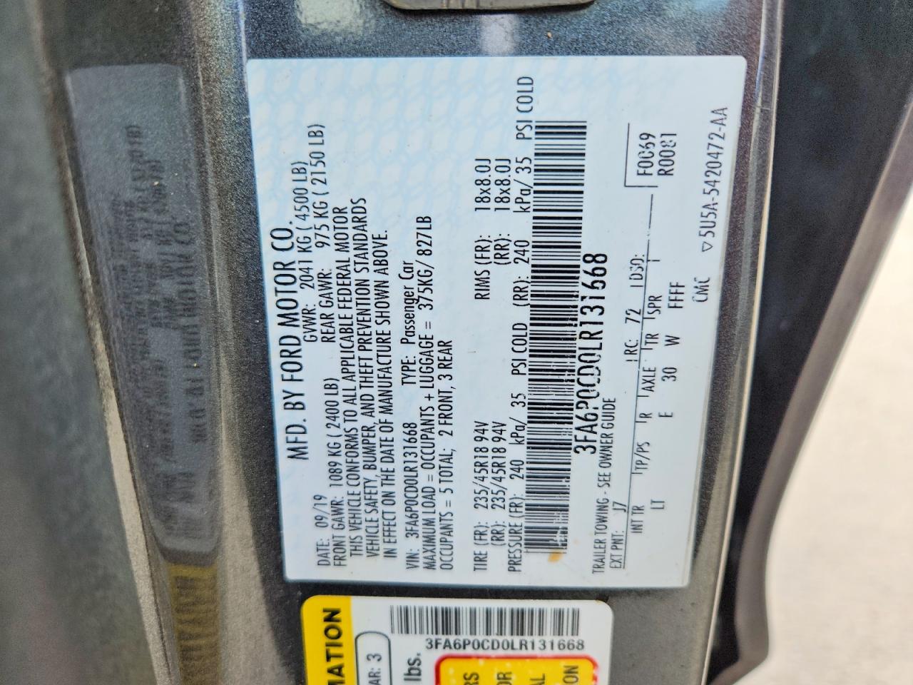 Ford Fusion Sel