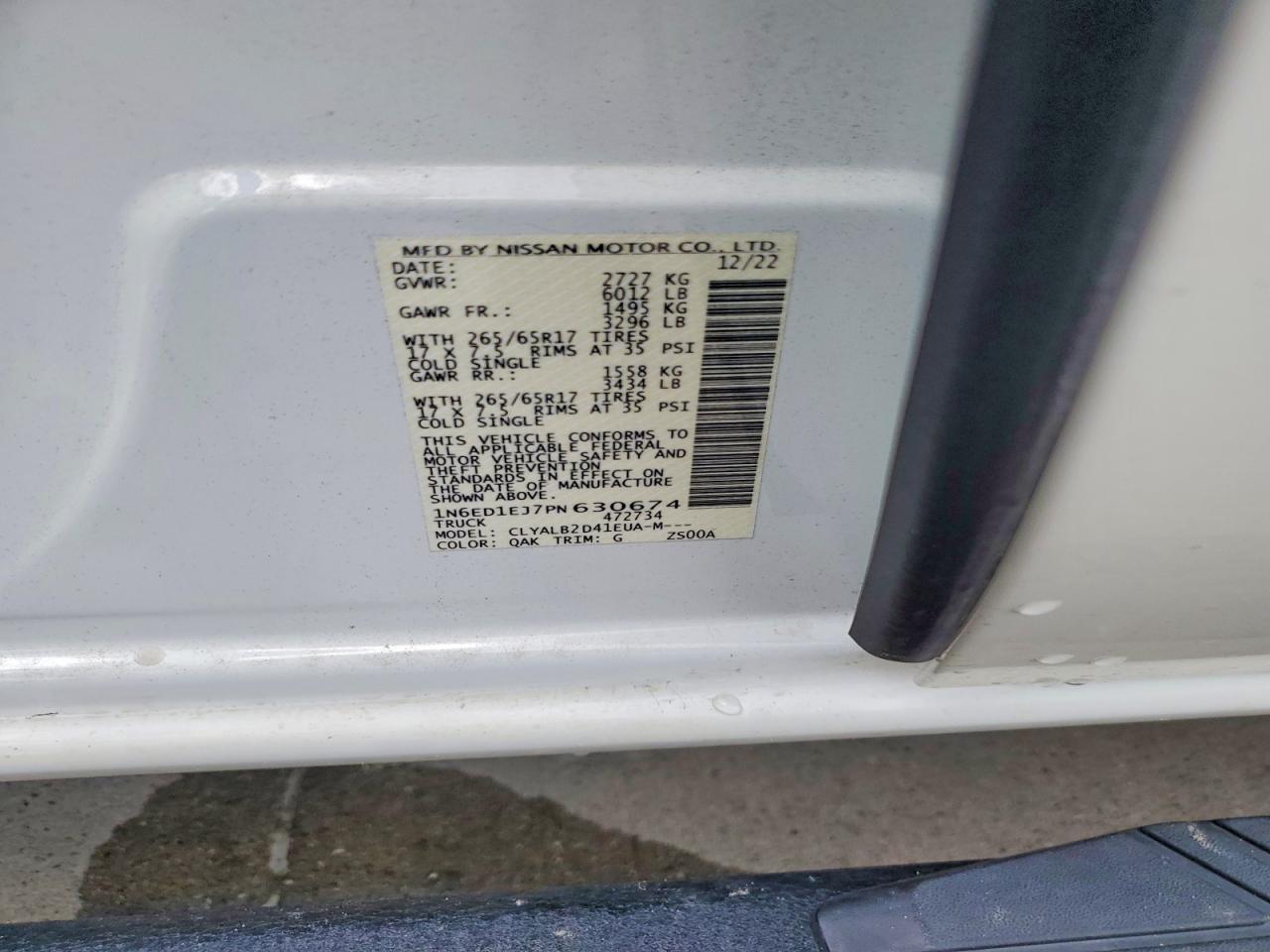 Nissan Frontier Sv