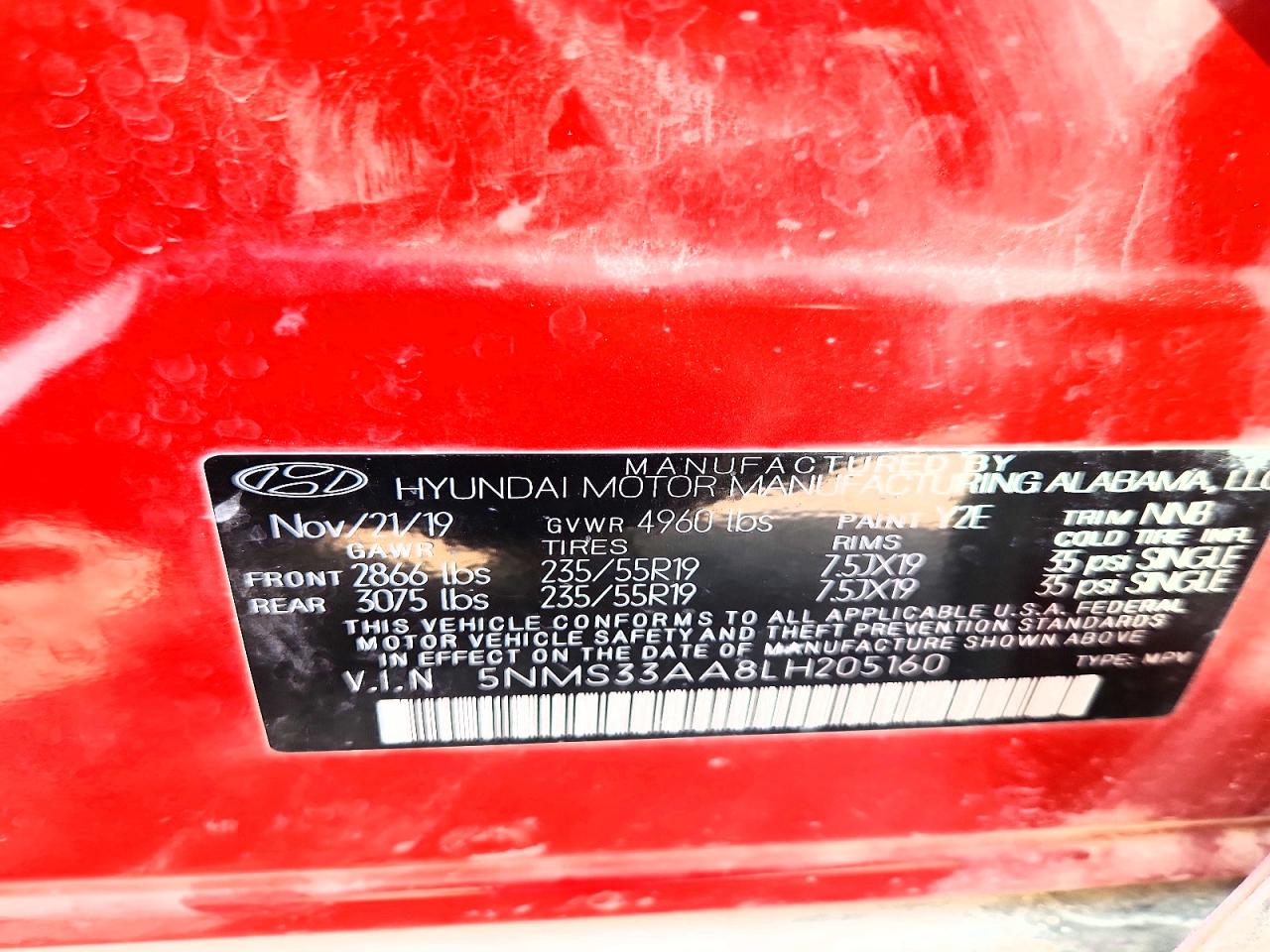 Hyundai SANTA FE Sel 2.0t