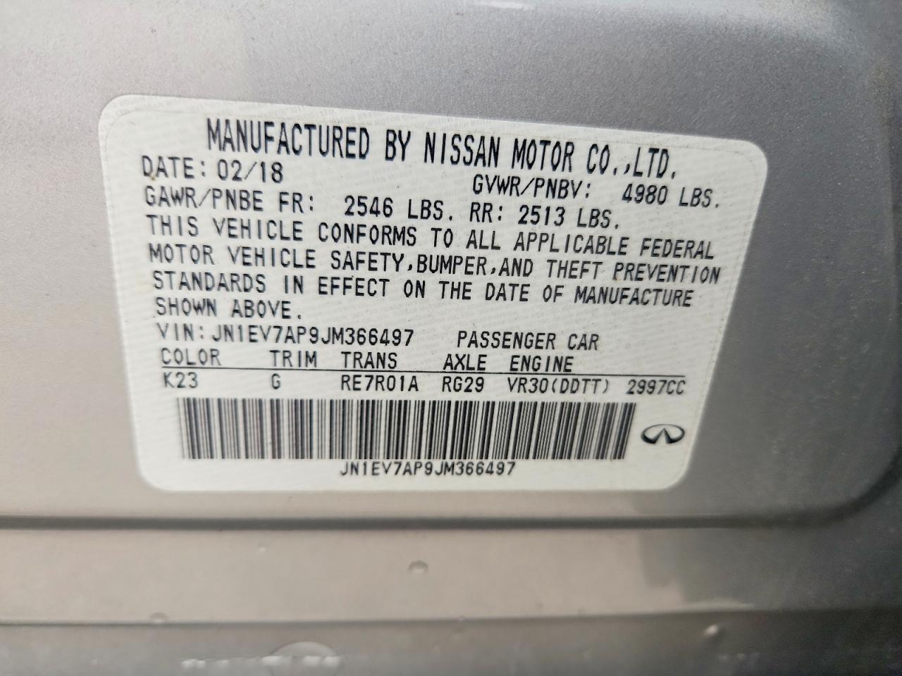 INFINITI Q50 3.0t L 3.0t Luxe