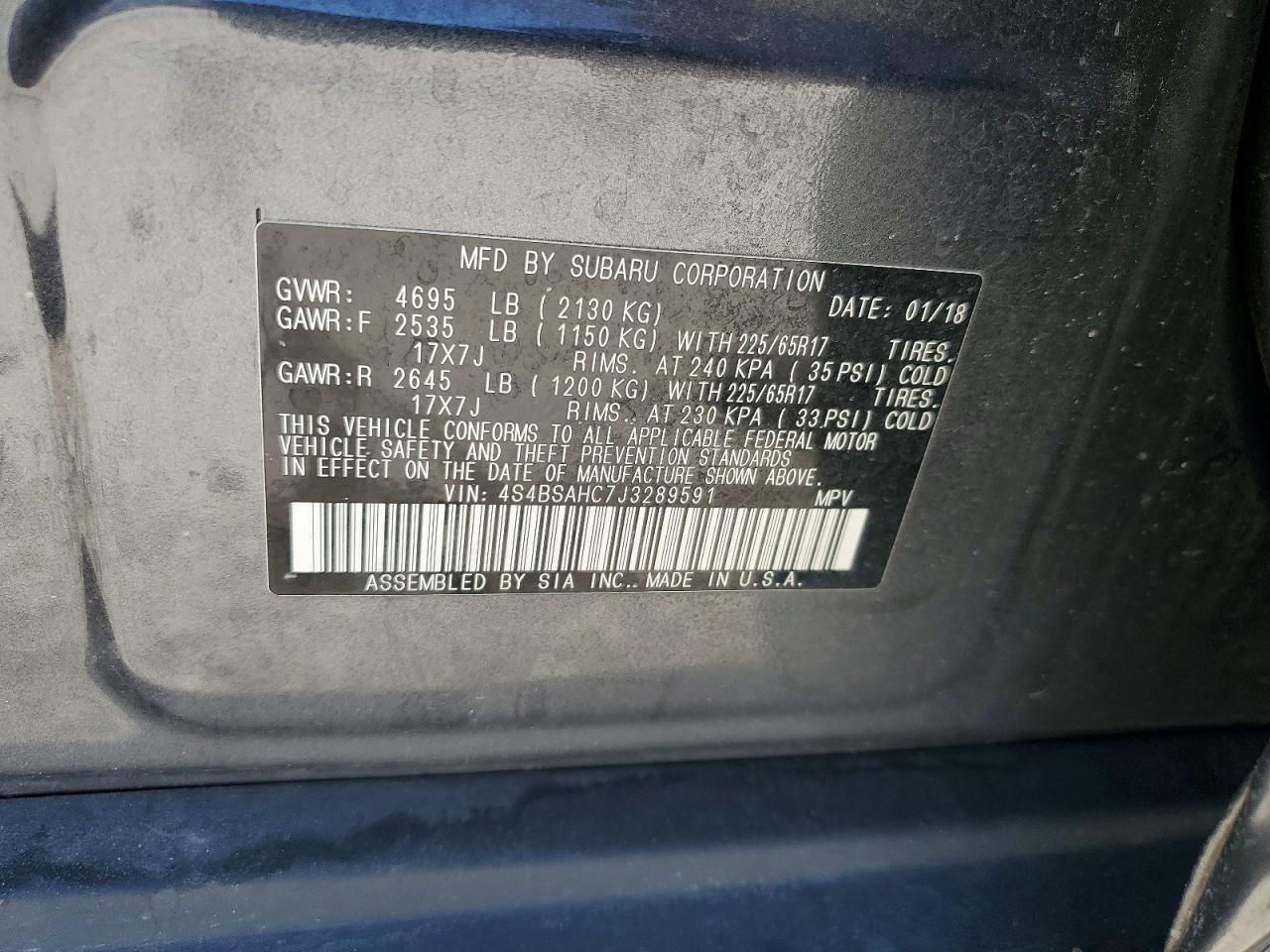 Subaru Outback 2.5i Premium