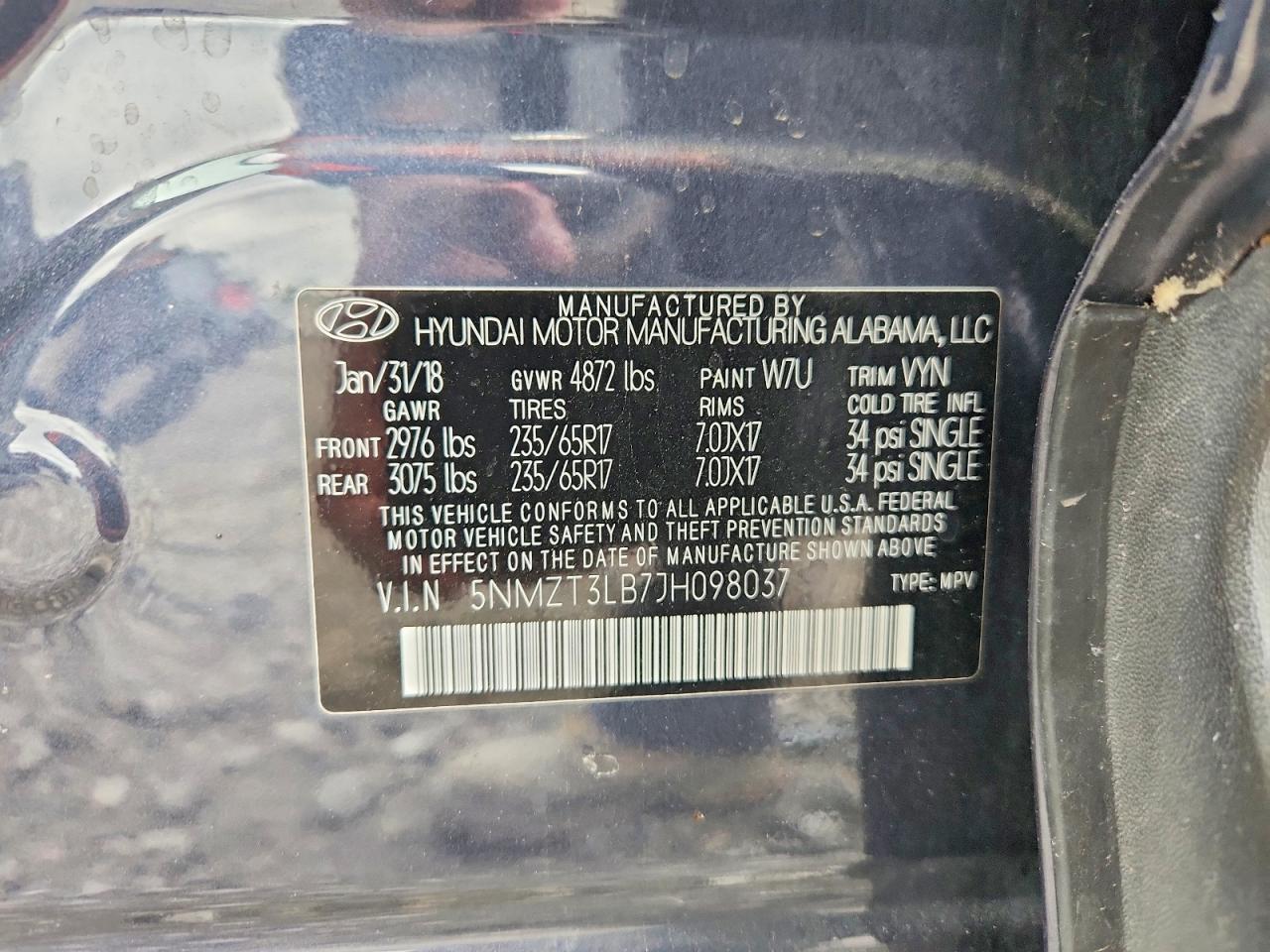 Hyundai SANTA FE 2.4l