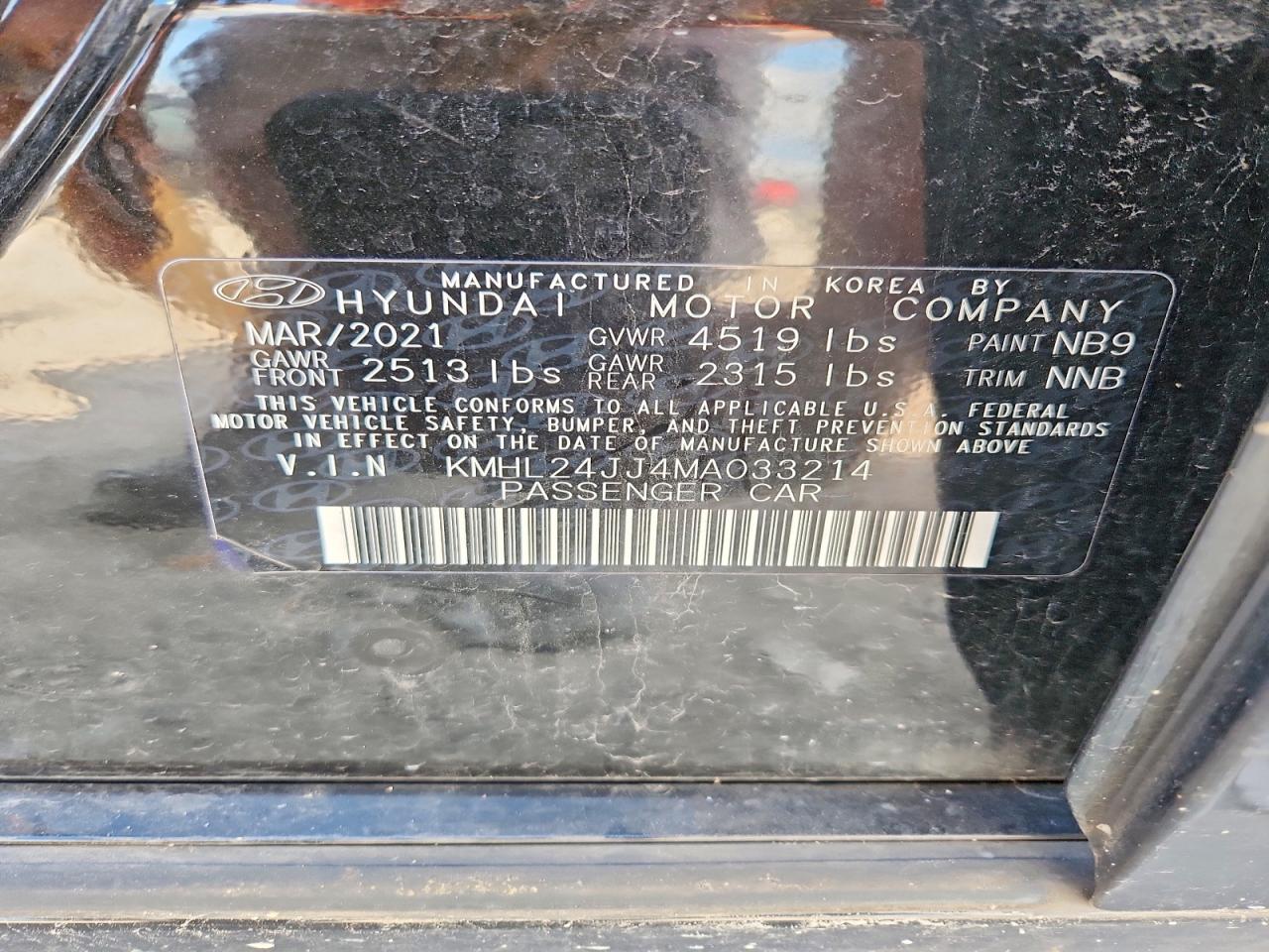 Hyundai SONATA Blue