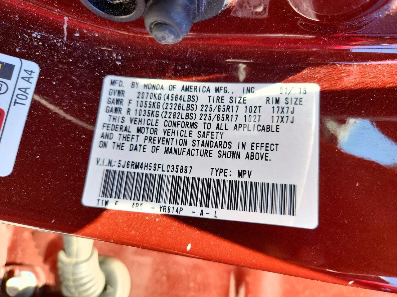 Honda Crv Ex