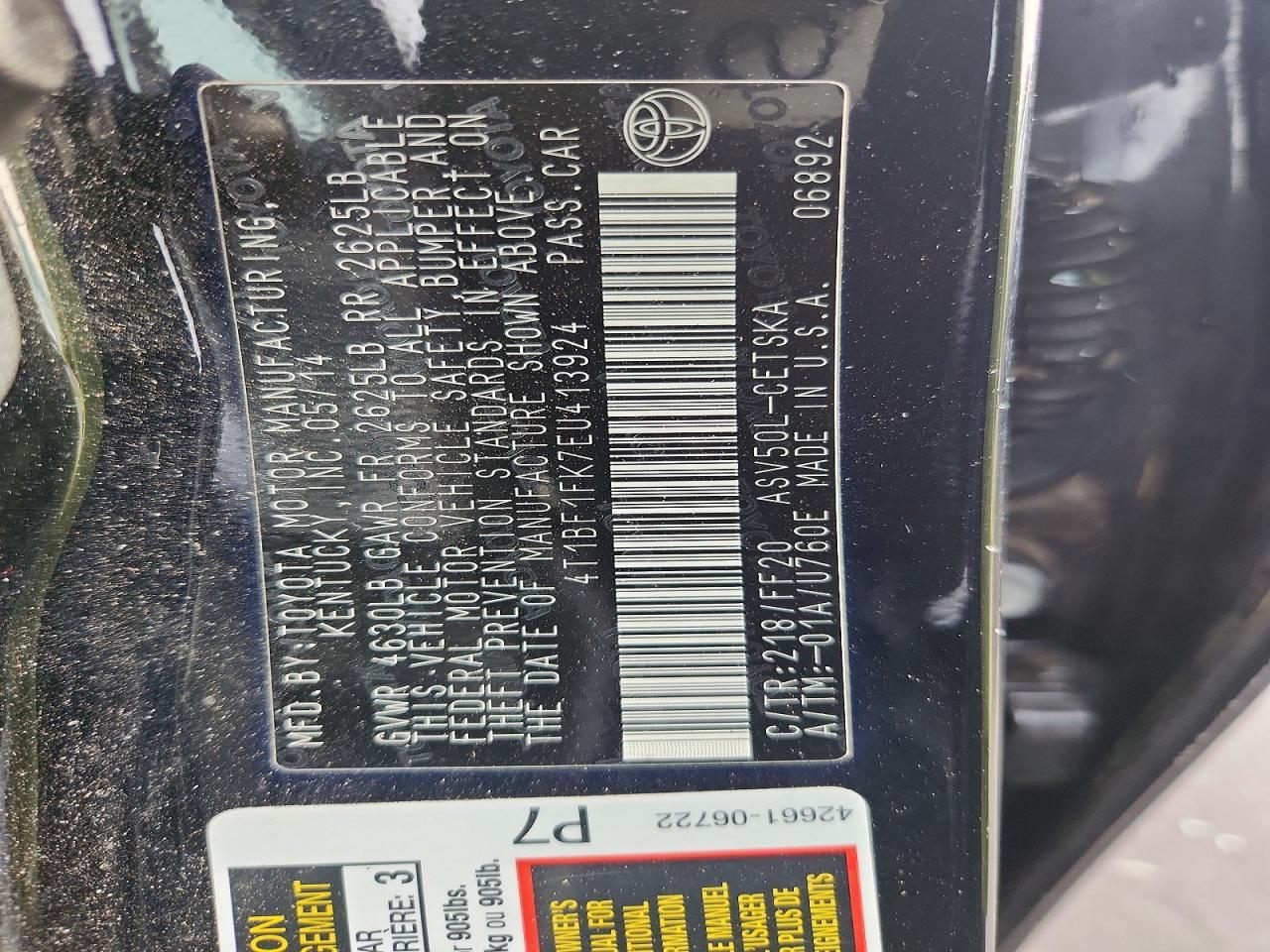 Toyota Camry Se