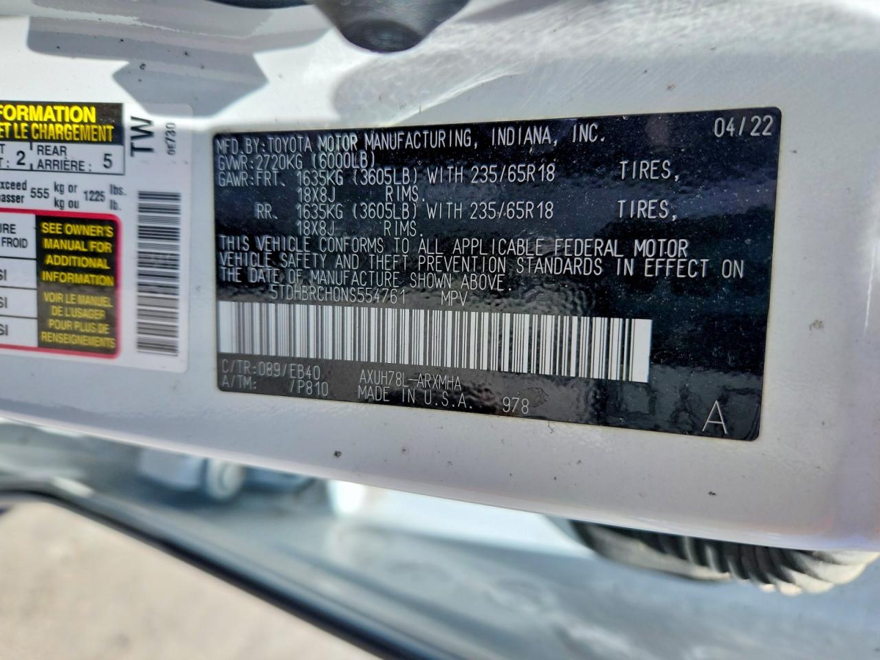 Toyota Highlander Xle
