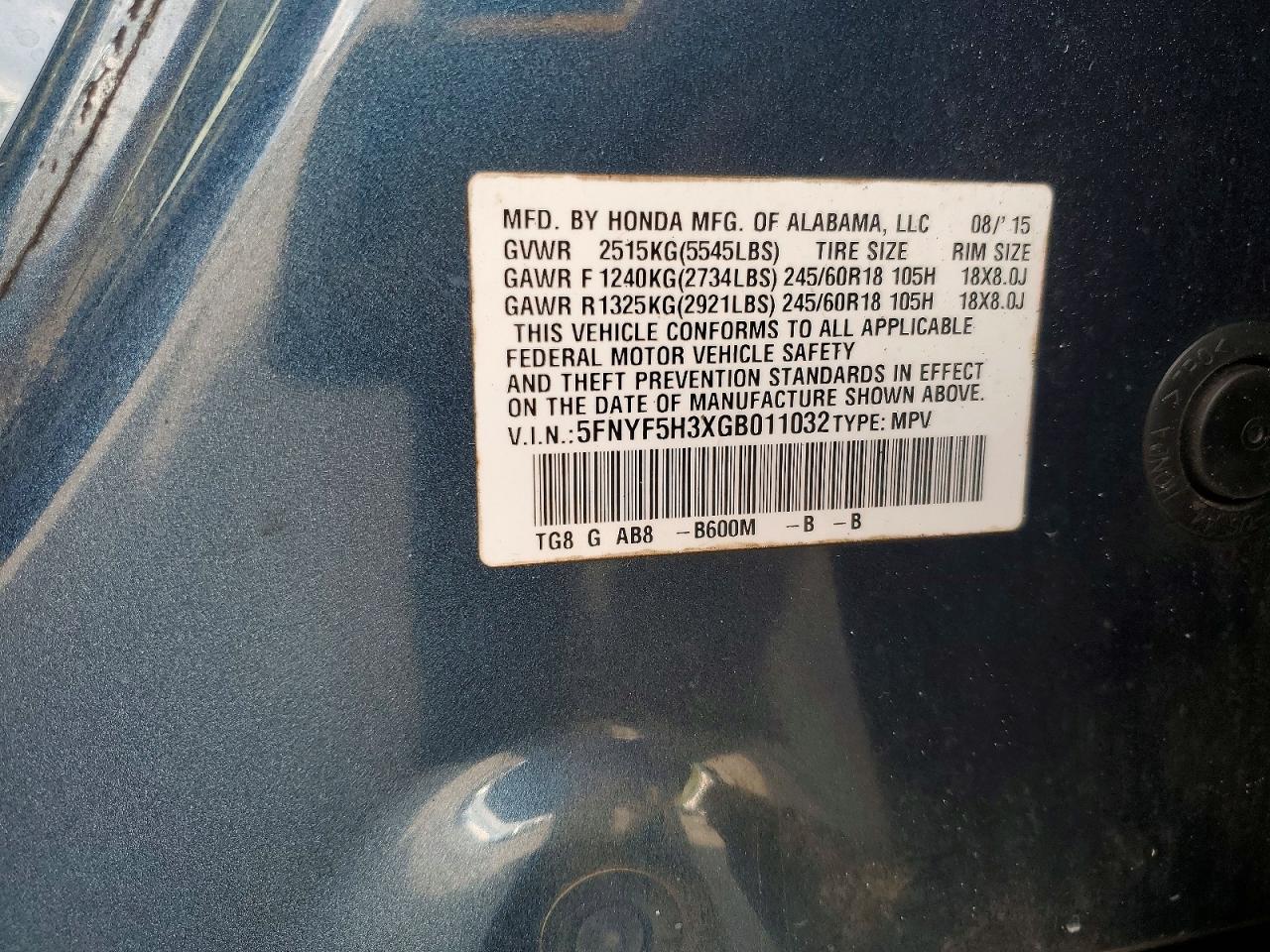 Honda Pilot Ex