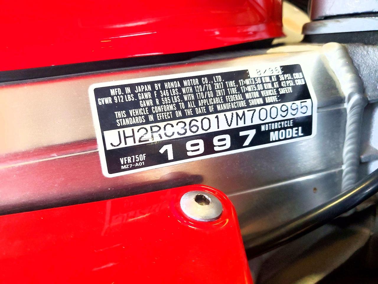 Honda Vfr Cycle F