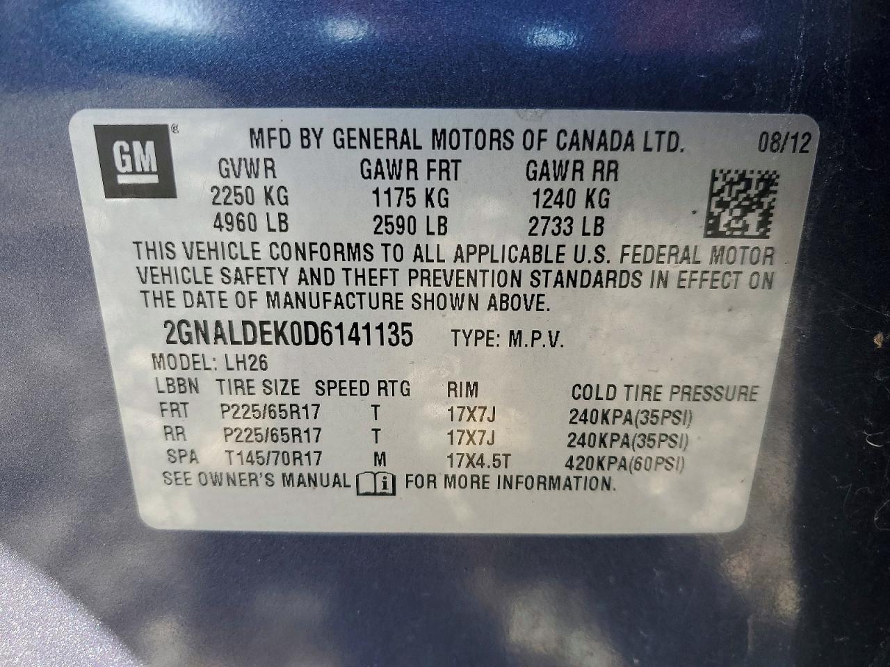 Chevrolet Equinox Lt