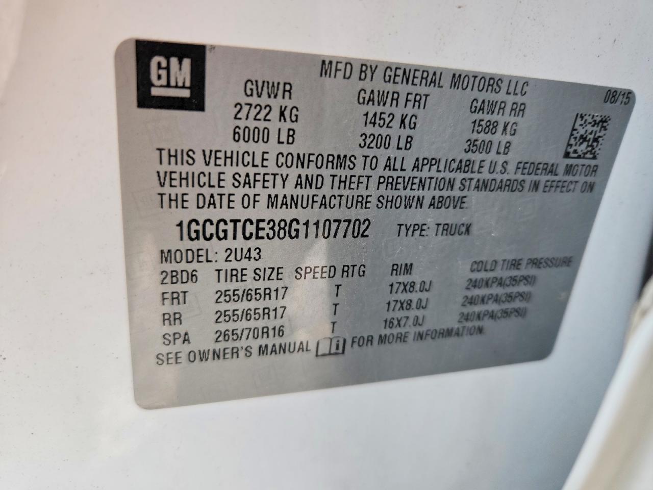Chevrolet Colorado Lt