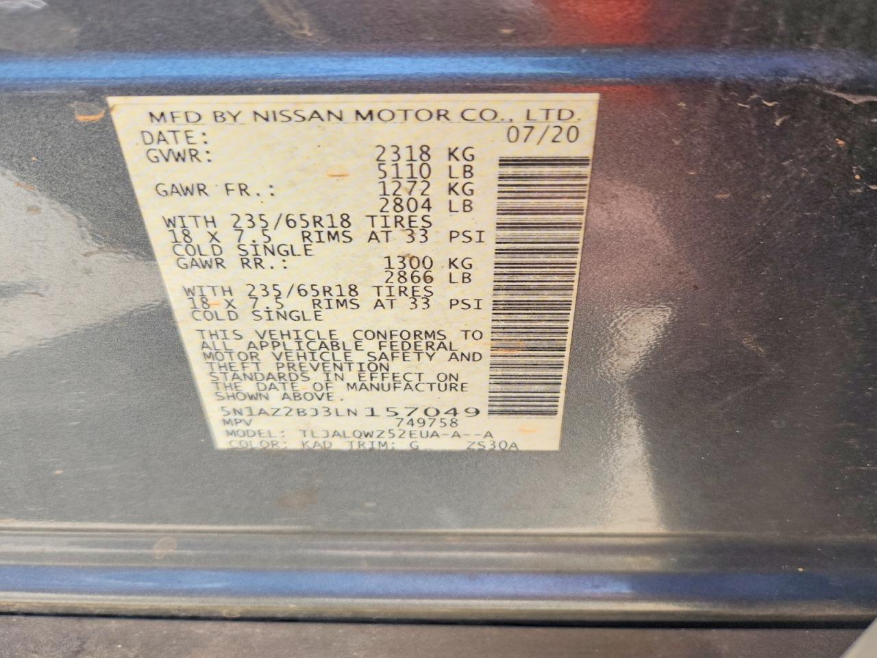 Nissan Murano Sv