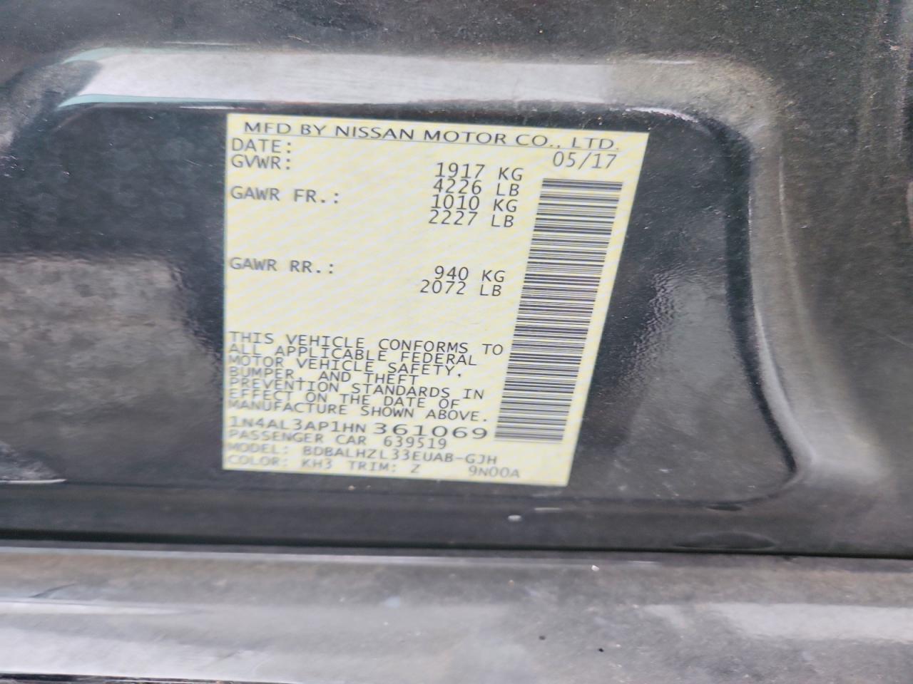 Nissan Altima 2.5 Sv