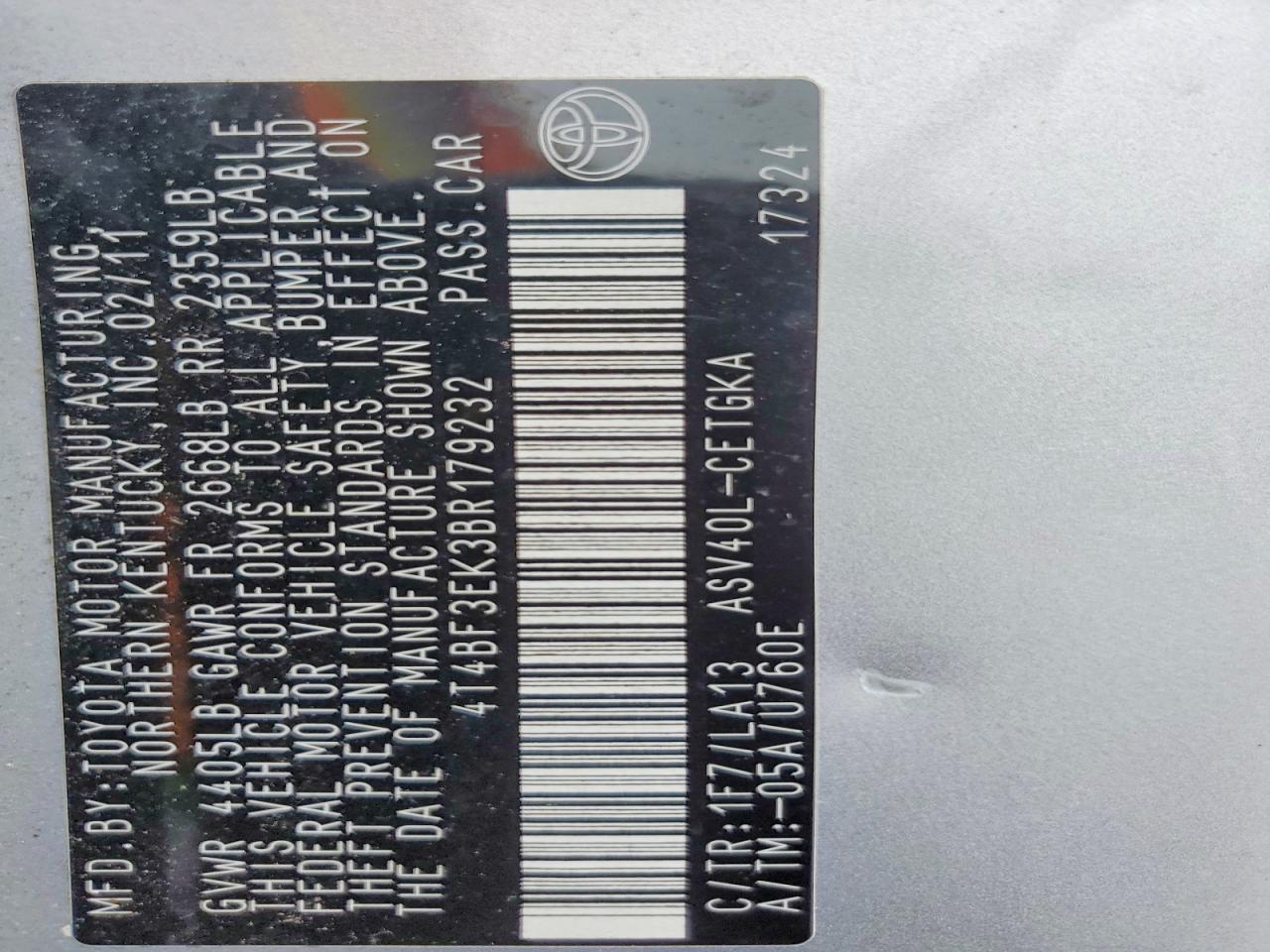 Toyota Camry Xle
