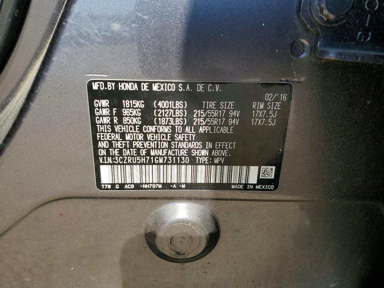 Honda HR-V Exl